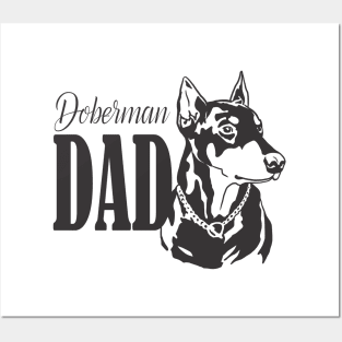 Doberman Dad Gift Posters and Art